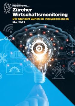 Z&uuml;rcher Wirtschaftsmonitoring - Der Standort Z&uuml;rich im Innovationscheck Mai 2022 - Kanton Z&uuml;rich