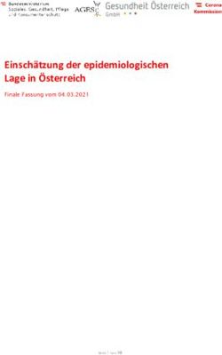 Einsch&auml;tzung der epidemiologischen Lage in &Ouml;sterreich - Corona Ampel