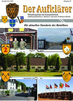 Die aktuellen Standorte des Bataillons - Mitteilungsblatt der Kameradschaft Aufkl&auml;rungsbataillon 6 "Holstein" und seiner Traditionsverb&auml;nde ...