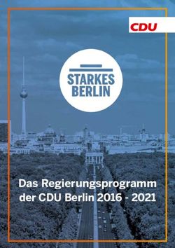 Das Regierungsprogramm der CDU Berlin 2016 2021 - CDU Landesverband Berlin