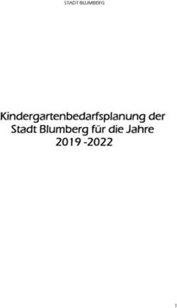Kindergartenbedarfsplanung der Stadt Blumberg f&uuml;r die Jahre 2019 -2022 - STADT BLUMBERG