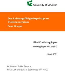 Das Leistungsf&auml;higkeitsprinzip im Vielsteuersystem - IFF-HSG Working Papers Working Paper No. 2021- 3
