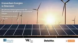 Erneuerbare Energien in Österreich - Der jährliche Stimmungsbarometer der österreichischen Bevölkerung zu erneuerbaren Energien - Deloitte