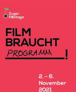 FILM BRAUCHT 2 - 6. November 2021 - Zuger Kinos