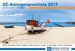 OZ-Anzeigenpreisliste 2019 - Die Zeitungen
