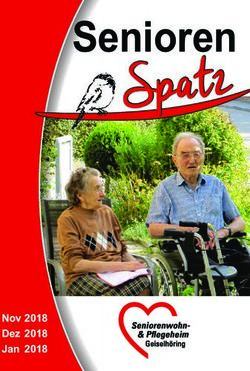 Senioren - Nov 2018 Dez 2018 - Seniorenzentrum Geiselhöring
