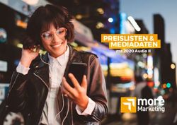 PREISLISTEN & MEDIADATEN - ma 2020 Audio II - Hamburg