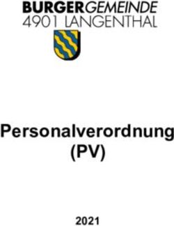 (PV) Personalverordnung 2021 - Burgergemeinde Langenthal