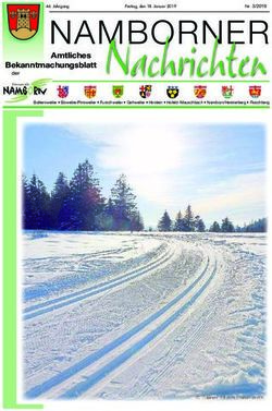 Nachrichten Amtliches Bekanntmachungsblatt - Gemeinde Namborn