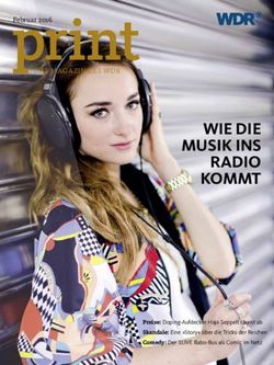Print WIE DIE MUSIK INS RADIO KOMMT - WDR