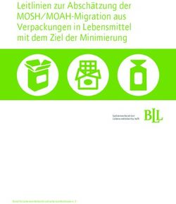 Leitlinien zur Absch&auml;tzung der MOSH/MOAH-Migration aus Verpackungen in Lebensmittel mit dem Ziel der Minimierung - BLL