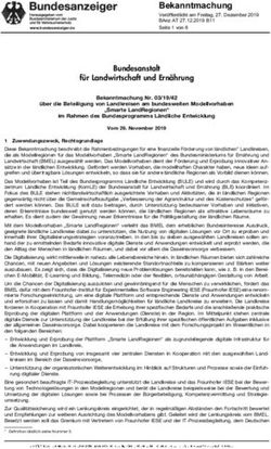 Bekanntmachung Ver&ouml;ffentlicht am Freitag, 27. Dezember 2019 BAnz AT 27.12.2019 B11 Seite 1 von 6 - Bundesanzeiger