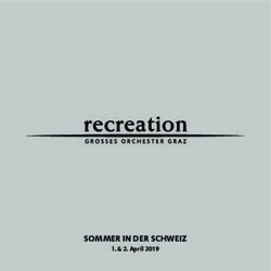 SOMMER IN DER SCHWEIZ - 2. April 2019 - Styriarte