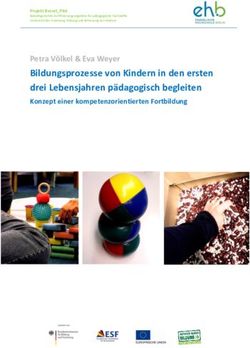 BILDUNGSPROZESSE VON KINDERN IN DEN ERSTEN DREI LEBENSJAHREN PÄDAGOGISCH BEGLEITEN - KIDOKS