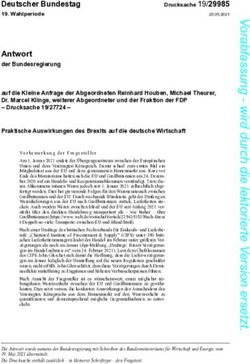 Antwort der Bundesregierung - Deutscher Bundestag - Fraktion der Freien Demokraten im ...
