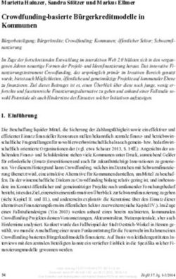 Crowdfunding-basierte B&uuml;rgerkreditmodelle in Kommunen