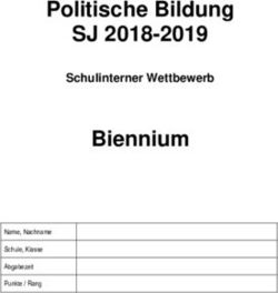 Politische Bildung SJ 2018-2019 - Biennium Schulinterner Wettbewerb