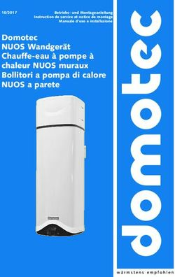Domotec NUOS Wandgerät Chauffe-eau à pompe à chaleur NUOS muraux Bollitori a pompa di calore NUOS a parete - 10/2017 Betriebs-undMontageanleitung ...