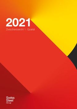 2021 Zwischenbericht 1. Quartal - Swiss Steel Group