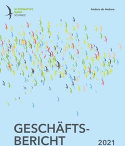 GESCH&Auml;FTS-BERICHT 2021 - Anders als Andere - Alternative Bank Schweiz