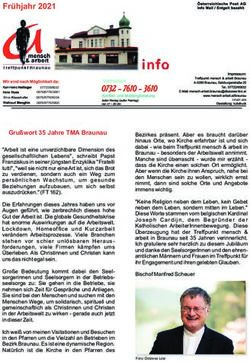 Fr&uuml;hjahr 2021 - Di&ouml;zese Linz