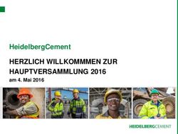 HERZLICH WILLKOMMMEN ZUR HAUPTVERSAMMLUNG 2016 - am 4. Mai 2016 - Heidelberg Cement