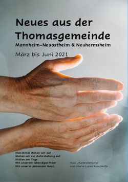 Neues aus der Thomasgemeinde - M&auml;rz bis Juni 2021 Mannheim-Neuostheim & Neuhermsheim