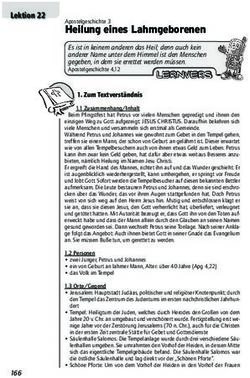 Heilung eines Lahmgeborenen - Apostelgeschichte 3