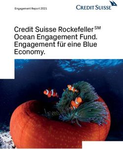Credit Suisse Rockefeller SM Ocean Engagement Fund. Engagement f&uuml;r eine Blue Economy - Engagement Report 2021
