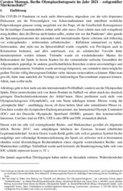 Carsten Momsen, Berlin Olympiaschutzgesetz im Jahr 2021 - zeitgem&auml;&szlig;er Markenschutz?1
