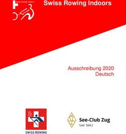Swiss Rowing Indoors - Ausschreibung 2020 Deutsch