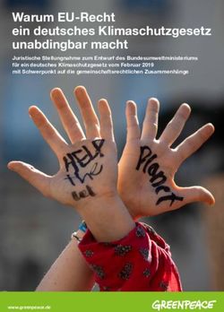 Warum EU-Recht ein deutsches Klimaschutzgesetz unabdingbar macht - Greenpeace