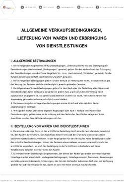 ALLGEMEINE VERKAUFSBEDINGUNGEN, LIEFERUNG VON WAREN UND ERBRINGUNG VON DIENSTLEISTUNGEN