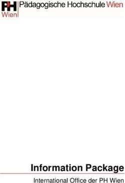 Information Package International Office der PH Wien - Pädagogische Hochschule Wien
