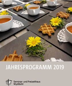 Jahresprogramm 2019 - Seminar- und Freizeithaus Wydib&uuml;hl