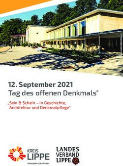 September 2021 Tag des offenen Denkmals " Sein & Schein - in Geschichte, Architektur und Denkmalpflege" - Stadt Detmold