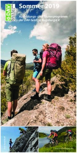 Sommer 2019 Ausbildungs- und Tourenprogramm der DAV-Sektion Augsburg e.V.