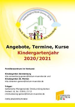 Angebote, Termine, Kurse Kindergartenjahr 2020/2021