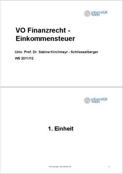 VO Finanzrecht - Einkommensteuer - Einheit - Univ. Prof. Dr. Sabine Kirchmayr - Schliesselberger
