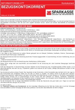 BEZUGSKONTOKORRENT INFORMATIONSBLATT - Sparkasse