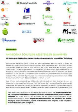 ANTIBIOTIKA SCH&Uuml;TZEN, RESISTENZEN BEK&Auml;MPFEN - 5 Eckpunkte zur Bek&auml;mpfung von Antibiotikaresistenzen aus der industriellen Tierhaltung