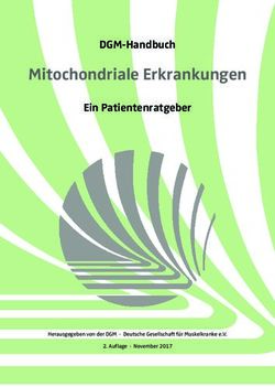 Mitochondriale Erkrankungen - DGM-Handbuch Ein Patientenratgeber - Herausgegeben von der DGM Deutsche Gesellschaft für Muskelkranke e.V - mitoNET
