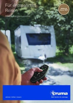 F&uuml;r entspanntes Reisen - Truma Rangiersysteme G&uuml;ltig ab Januar 2021