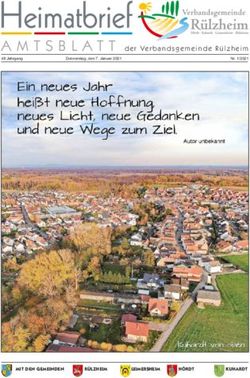 HEIMATBRIEF AMTSBLATT DER VERBANDSGEMEINDE RÜLZHEIM - MIT DEN GEMEINDEN LEIMERSHEIM - AMTSBLATT DER ...