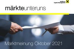 Märkteunteruns - Marktmeinung Oktober 2021 - Raiffeisen