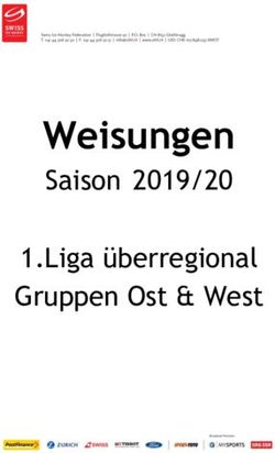 Weisungen Saison 2019/20 1.Liga &uuml;berregional Gruppen Ost & West - Swiss Ice Hockey Federation