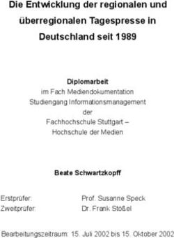 Die Entwicklung der regionalen und überregionalen Tagespresse in Deutschland seit 1989