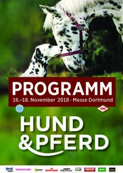 PROGRAMM 16.-18. November 2018 Messe Dortmund - Messe Hund und Pferd