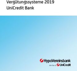 VERGÜTUNGSSYSTEME 2019 UNICREDIT BANK - HYPOVEREINSBANK