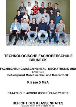 TECHNOLOGISCHE FACHOBERSCHULE BRUNECK BERICHT DES KLASSENRATES - KLASSE 5 MAA FACHRICHTUNG MASCHINENBAU, MECHATRONIK UND - TFO BRUNECK